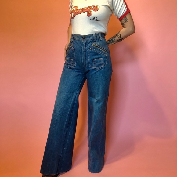 Paris Blues Denim - 1970s Bellbottoms